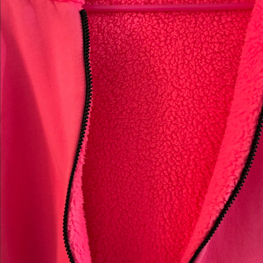 Victoria's Secret 🥳2xHP🥳 PINK Vibrant Pink Zip-up Hoodie Jacket - Picture 6 of 8